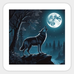 Wolf´s Howl Sticker